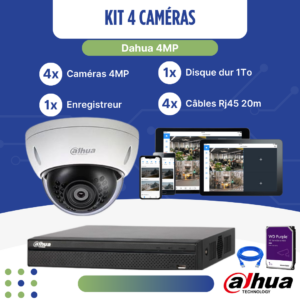 Kit 4 caméras